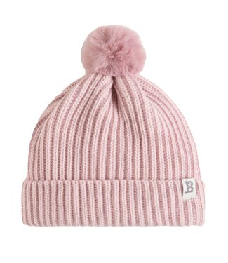 Baby's Only Baby's Only - Mutsje met pompon Cool oud roze - 3-36 mnd