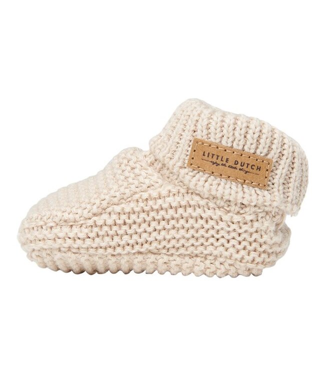 Little Dutch Gebreide babyslofjes Sand