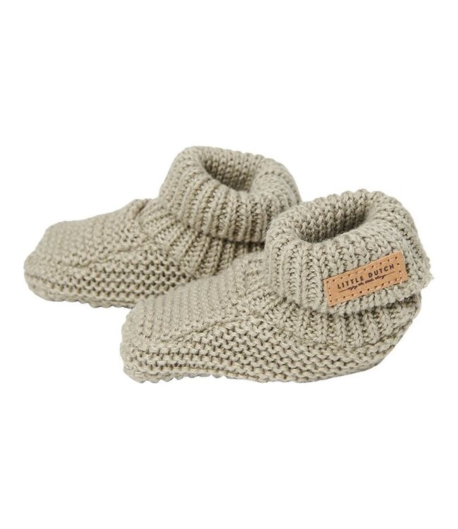 Little Dutch Gebreide babyslofjes Olive