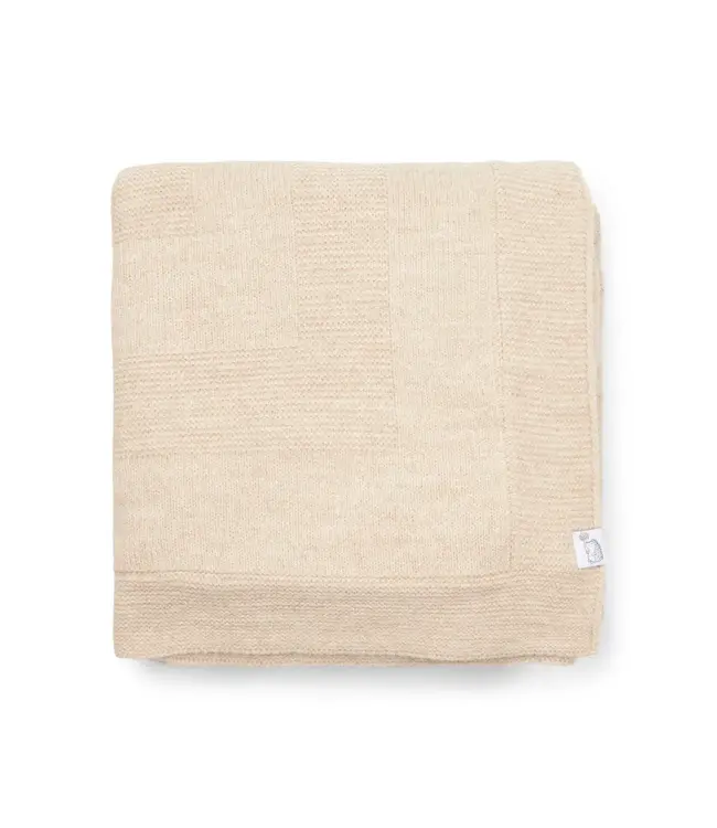 Poetree Kids Poetree Kids - Aspen Wolmix Wiegdeken gevoerd Camel 90x100cm