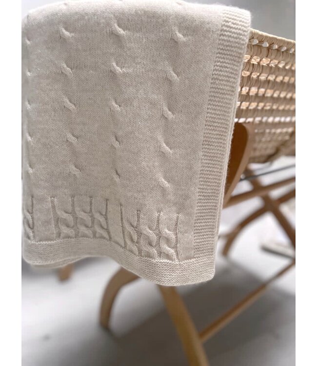 Poetree Kids Poetree Kids - Chamonix Wolmix wiegdeken - Sand