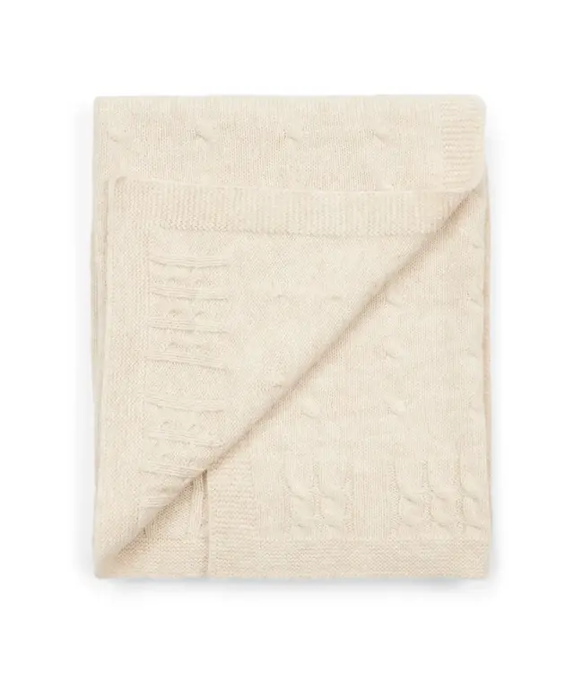 Poetree Kids Poetree Kids - Chamonix Wolmix wiegdeken - Sand