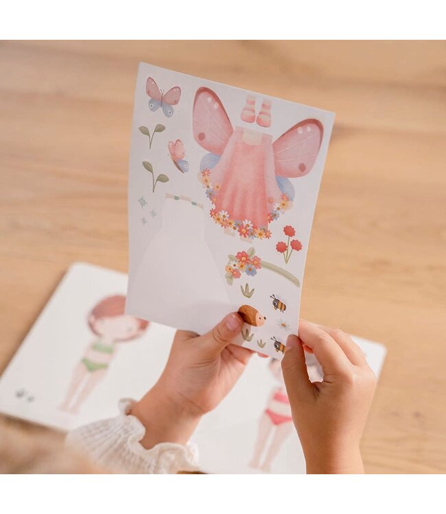 Little Dutch Little Dutch - Aankleed- en stickerboek Rosa & Friends