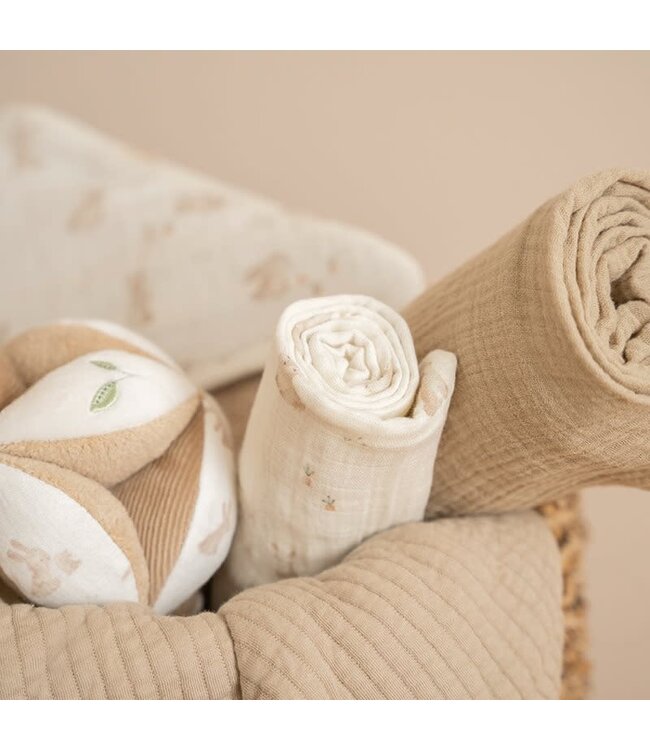 Little Dutch Little Dutch - Swaddle doek hydrofiel 120 x 120 Beige