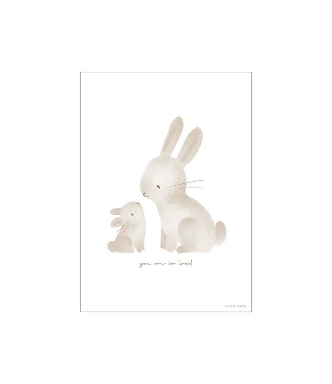 Little Dutch Little Dutch - Poster A3 - Baby Bunny