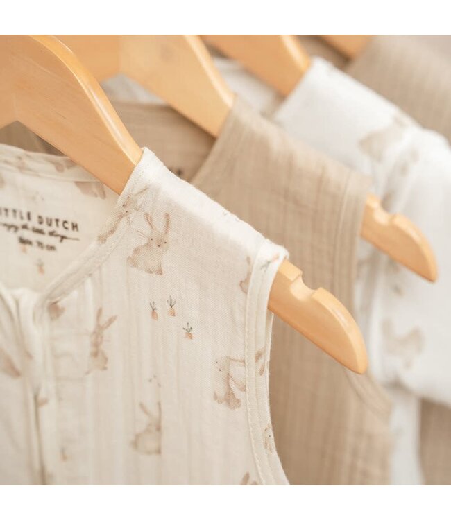 Little Dutch Little Dutch - Slaapzak zomer hydrofiel 70 cm Baby Bunny