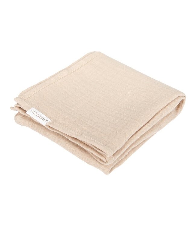 Little Dutch Little Dutch - Swaddle doeken set hydrofiel 70 x 70 Baby Bunny / Beige