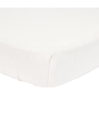 Little Dutch Little Dutch - Hoeslaken hydrofiel wieg Soft White