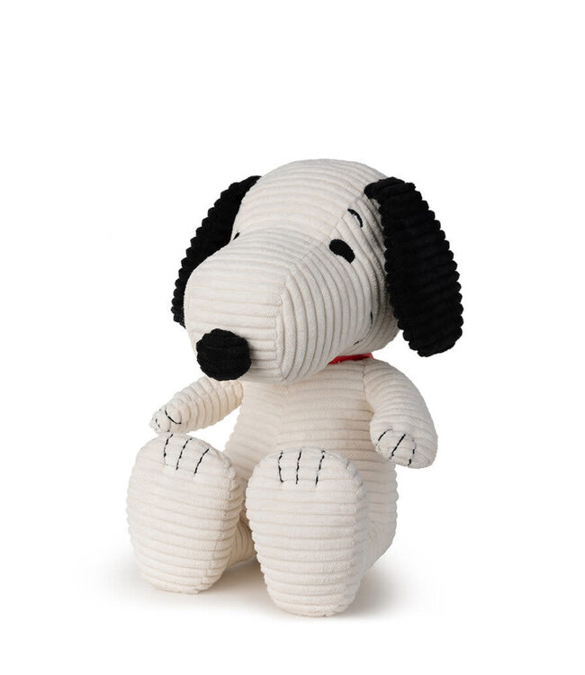 Nijntje - Miffy Nijntje - Snoopy Sitting Corduroy Cream in giftbox - 27 cm