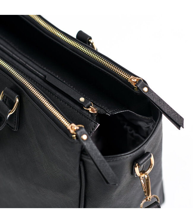 Joissy Joissy - Diaper bag CARLA - black/gold