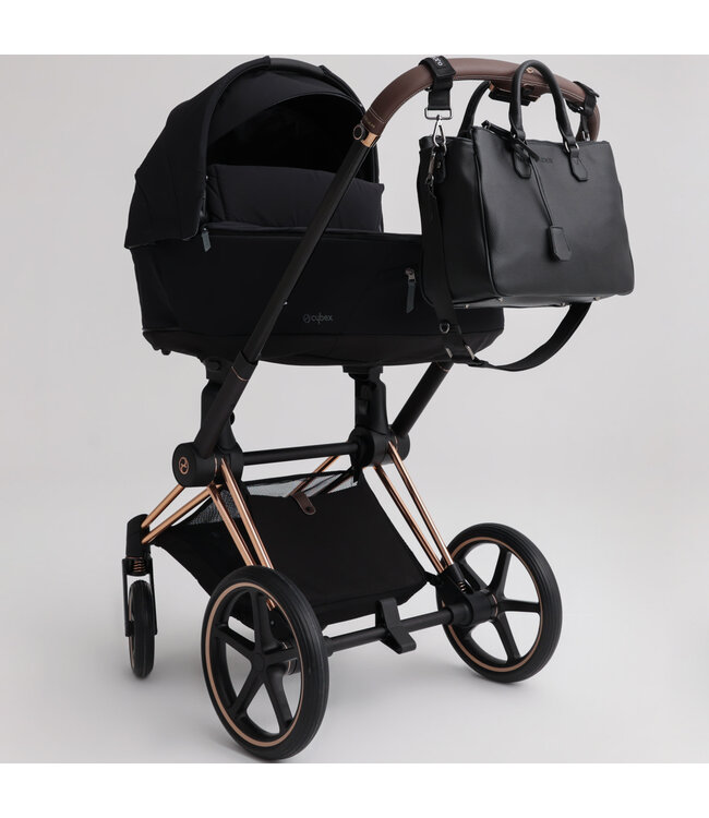 Joissy Joissy - Diaper bag MILA  - black/gun metal