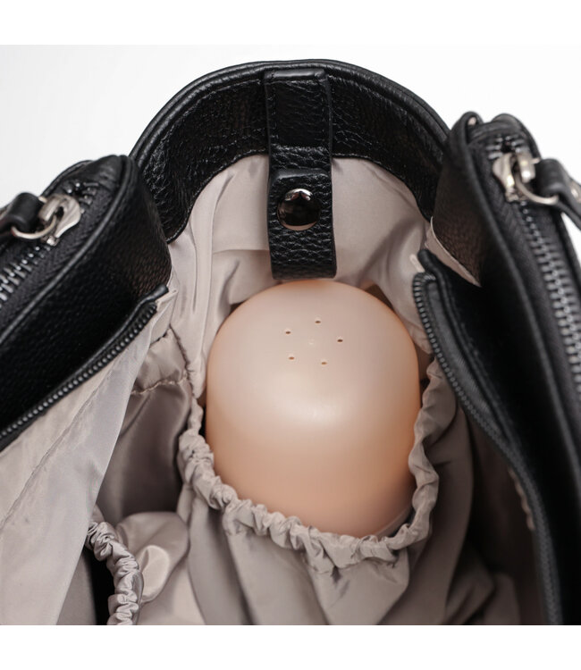 Joissy Joissy - Diaper bag MILA  - black/gun metal