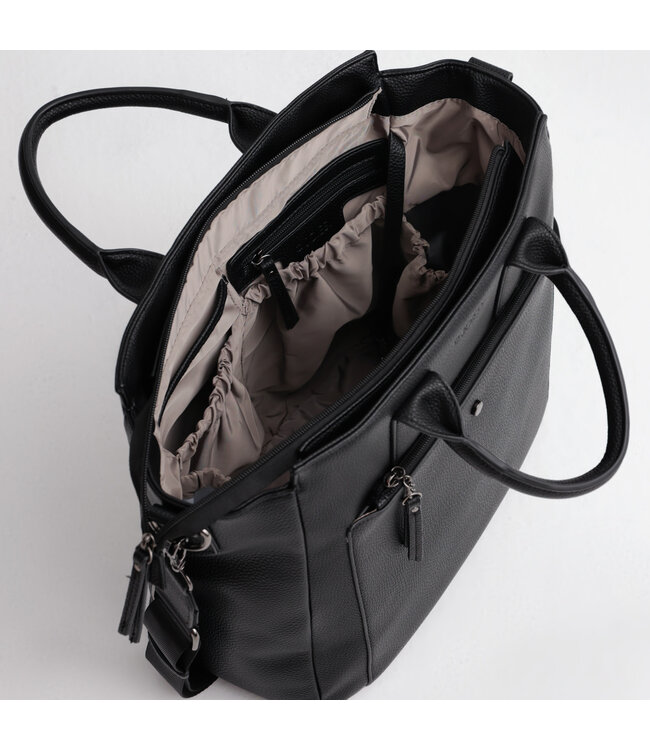 Joissy Joissy - Diaper bag GINA  - black/gun metal
