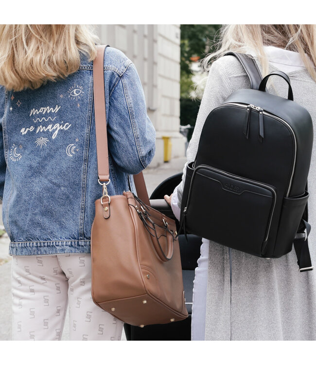 Joissy Joissy - Diaper backpack MOON - black/silver