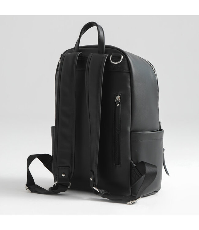 Joissy Joissy - Diaper backpack MOON - black/silver