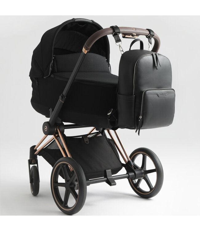 Joissy Joissy - Diaper backpack MOON - black/silver