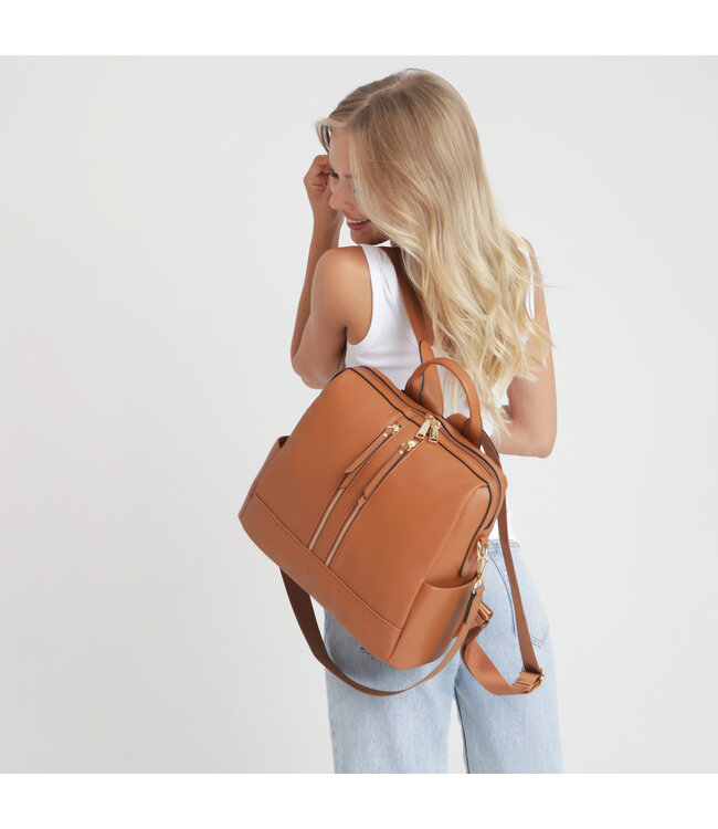 Joissy Joissy - Diaper bag and backpack 2in1 MINI - camel