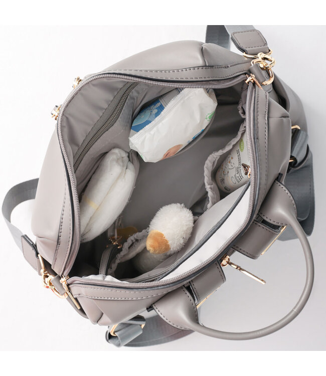 Joissy Joissy - Diaper bag and backpack 2in1 MINI - stone grey