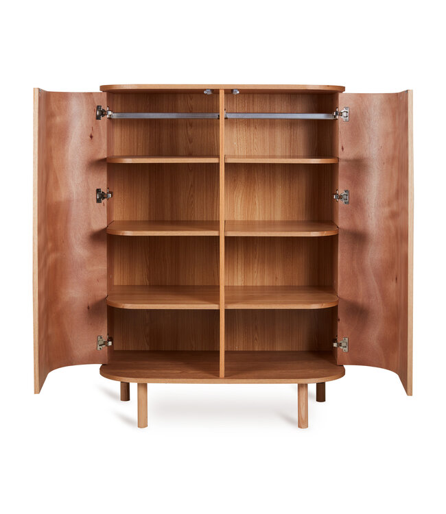 Quax Quax - Yume - Kast - Ronde Deuren - Natural Ash