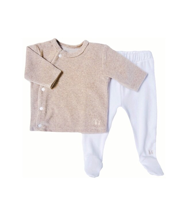 Poetree Kids Poetree Kids - Comfy Velours Baby Set Camel