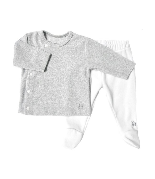 Poetree Kids Poetree Kids - Comfy Velours Baby Set Grey melange