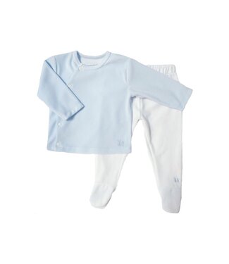 Poetree Kids Poetree Kids - Comfy Velours Baby Set Baby blue