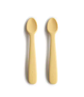 Mushie Mushie - Baby Spoon - Pale Daffodil 2-Pack