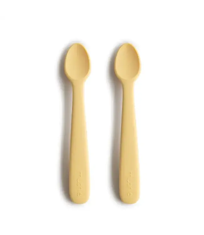 Mushie Mushie - Baby Spoon - Pale Daffodil (2-Pack)