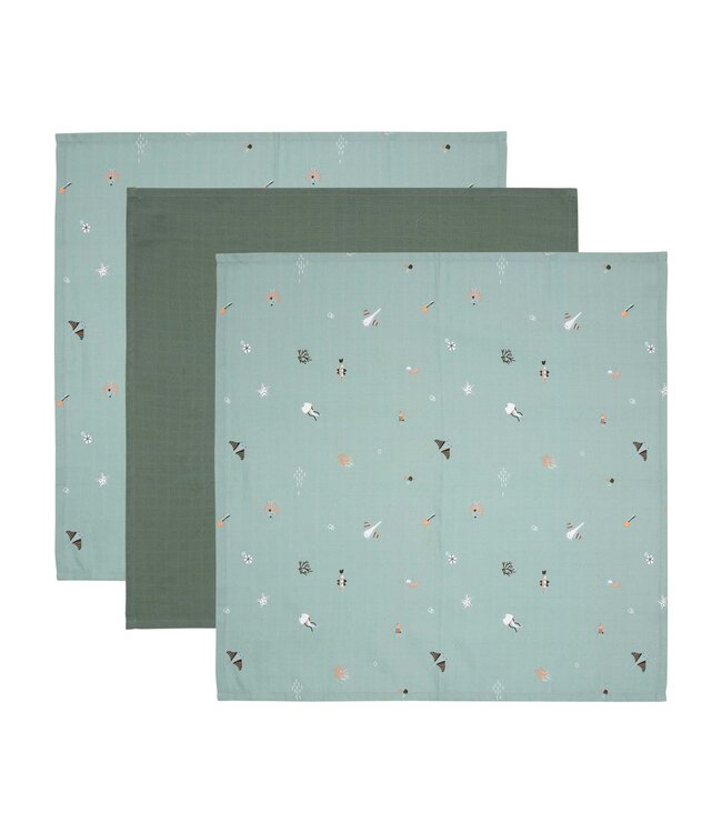 Bebejou Bebejou - Tetradoeken 70X70Cm (3 Stuks) Ocean Vibes