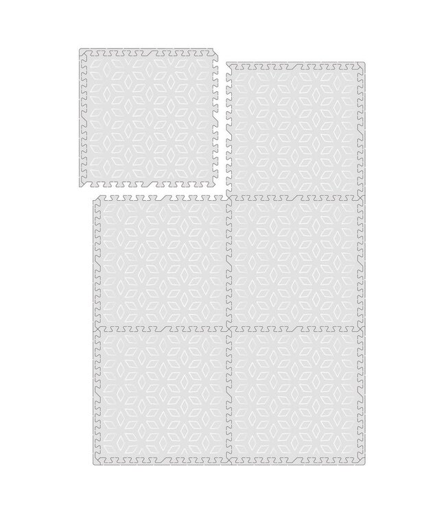 Evibell Evibell - Puzzeltegels Geometric Grey