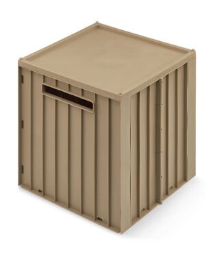 Liewood Liewood - Elijah Storage Box With Lid - Oat (lichte verkleuring)