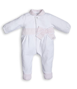 First First - FO G rompersuit chic XL bow - white-pink