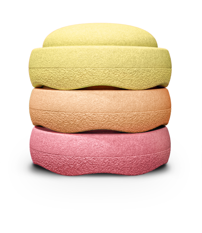 Stapelstein Stapelstein - ORIGINAL | Pastel Warm | 3 | light red/light orange/light yellow