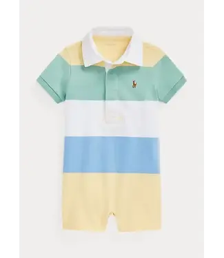 Ralph Lauren Ralph Lauren - Gestreepte katoenen jersey rugbyshortall