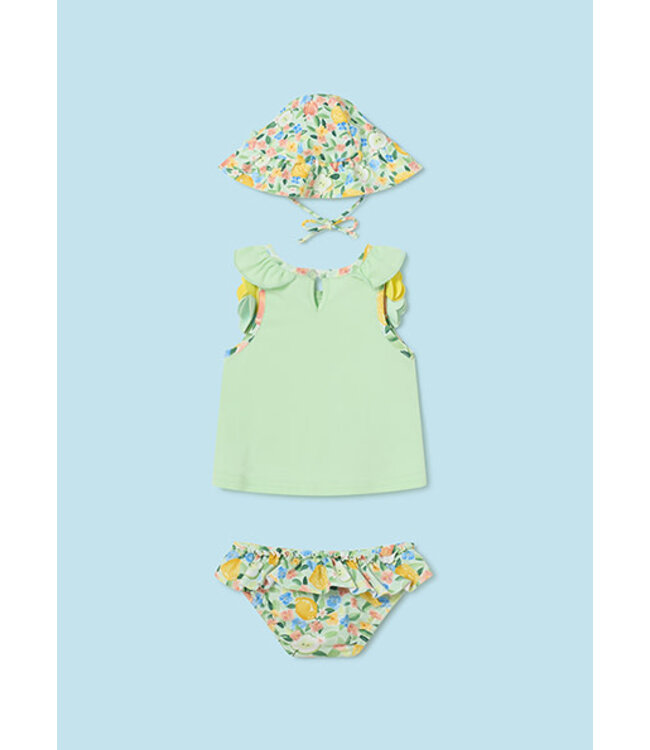 Mayoral Mayoral - Zwemset t-shirt, broekje + hoedje - Groen