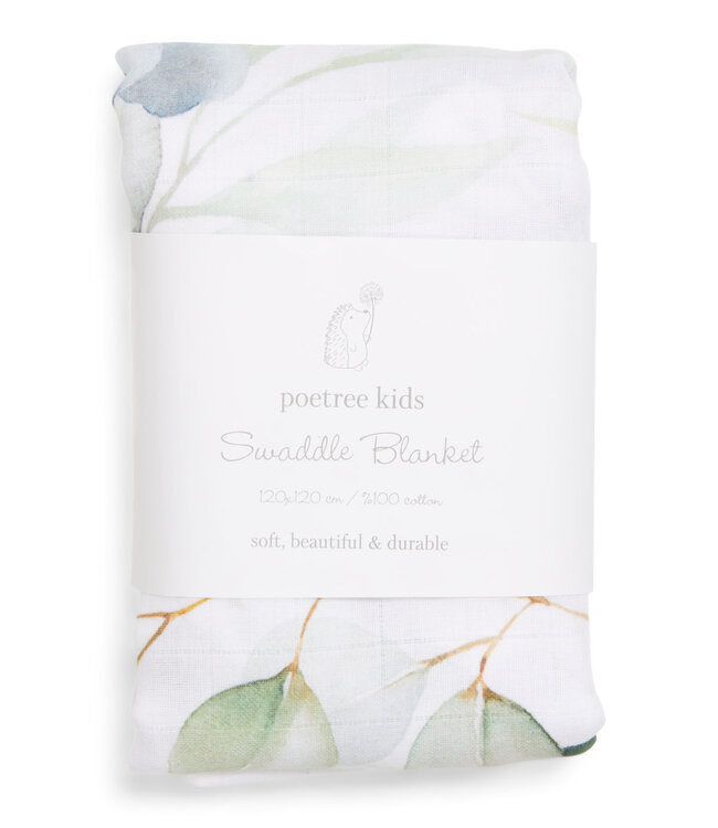 Poetree Kids Poetree Kids - Swaddle doek Botanical print