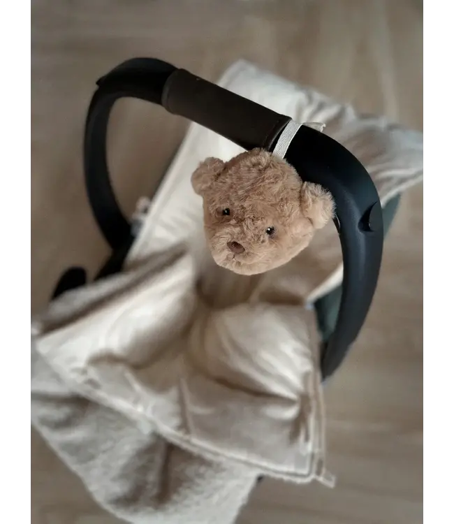 Flow Flow - On the go knuffel met hartslag - Lou bruin