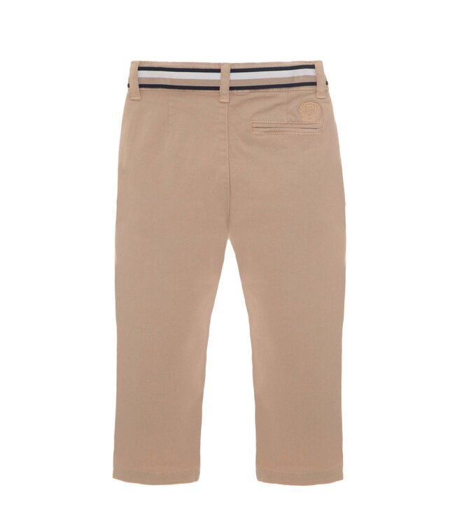 Patachou Patachou - Katoenen broek met riem - Beige