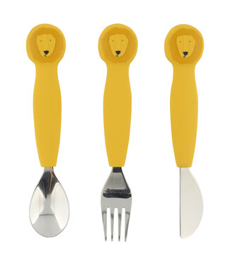 Trixie Trixie - Silicone cutlery set 3-pack - Mr. Lion