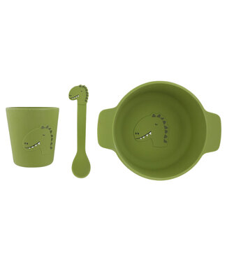 Trixie Trixie - Silicone first meal set - Mr. Dino