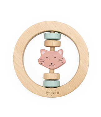 Trixie Trixie - Wooden round rattle - Mrs. Cat
