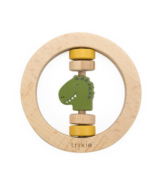 Trixie Trixie - Wooden round rattle - Mr. Dino