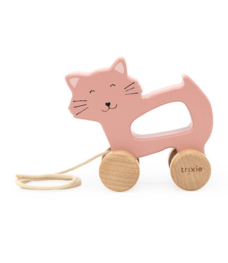 Trixie Trixie - Wooden pull along toy - Mrs. Cat