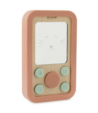 Trixie Trixie - Wooden silicone baby phone - Mrs. Cat