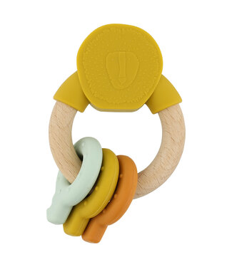 Trixie Trixie - Wooden silicone activity ring - Mr. Lion