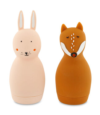 Trixie Trixie - Bath toy squeezy animals - Mrs. Rabbit & Mr. Fox
