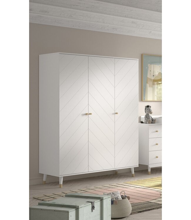 JAXX Jaxx - Billy 3 Deurskast Wit