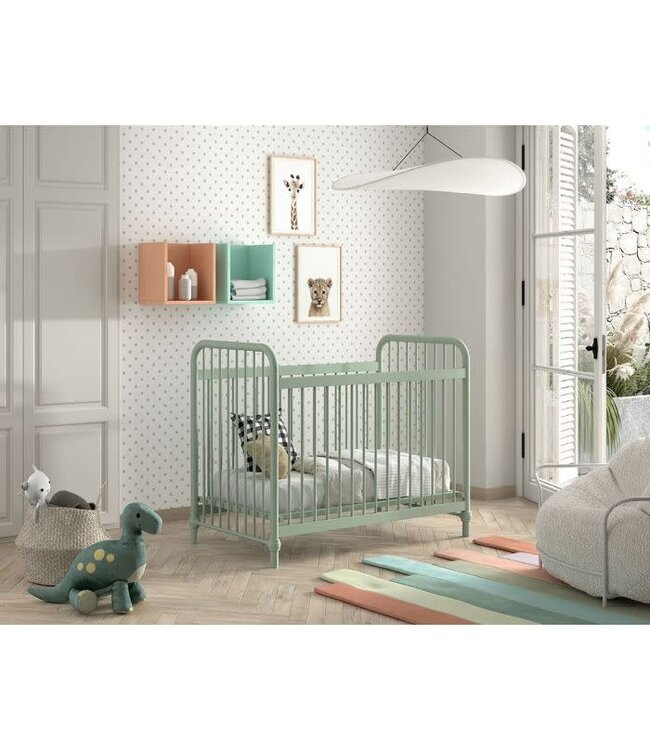 JAXX Jaxx - Bronxx Babybed Mat Olive Green 60X120 Cm (Lattenbodem Inbegrepen)