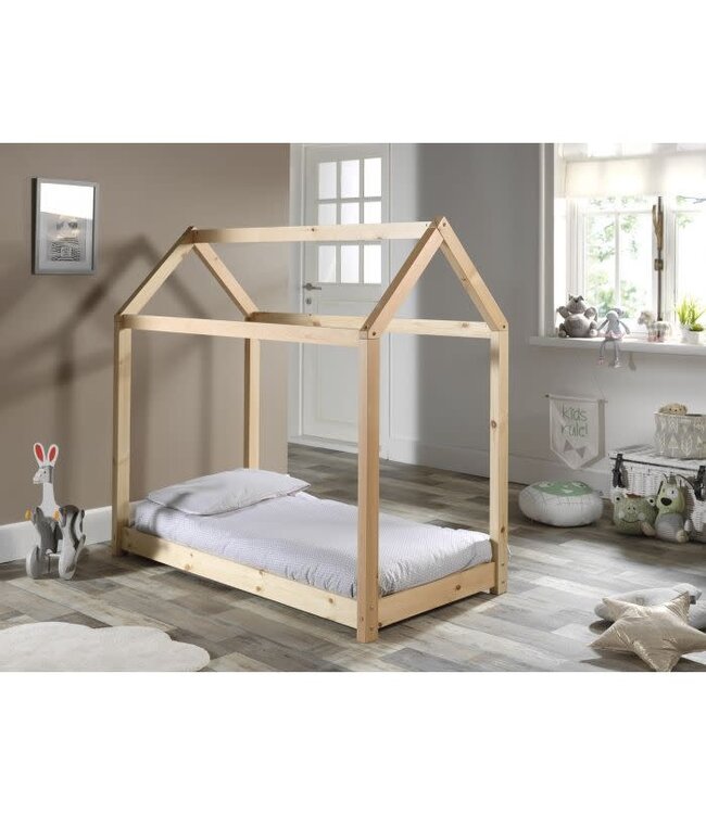 JAXX Jaxx - Cabane Bed 70X140 Cm Natuur (Lattenbodem Inbegrepen)