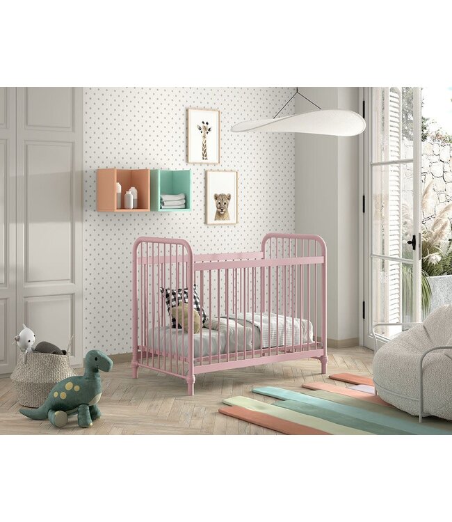 JAXX Jaxx - Bronxx Babybed Mat Misty Pink 60X120 Cm (Lattenbodem Inbegrepen)